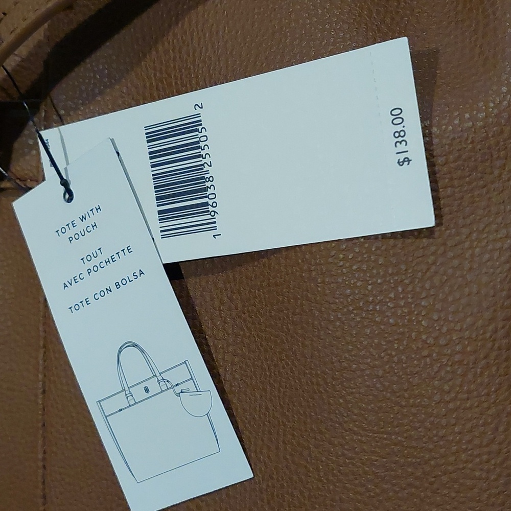 Brown Tommy Hilfiger Tote with coin pouch NWT - Picture 4 of 7